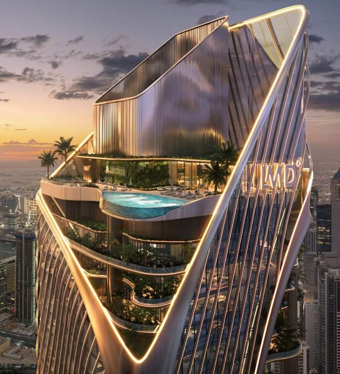 طابق مكتبي كامل من فئة بريزيدنشال في برج كريستيان روكفلر على شارع الشيخ زايد